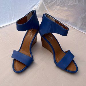 Seychelles! Blue wedges. Sz. 8. Excellent condition.